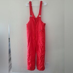 SKYR Vintage Orange Snowsuit Adjustable Straps Pockets Outdoors Size M